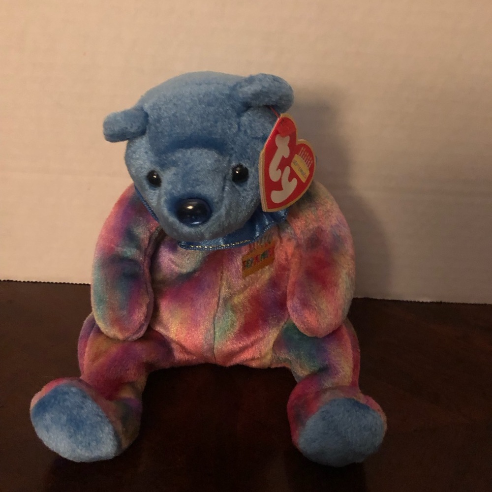 Ty Beanie Babies September Gemstone Teddy Birthday Bear Rare Vintage